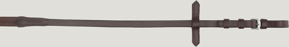 Thumbnail: SuperGrip Rubber Reins Havana Brown