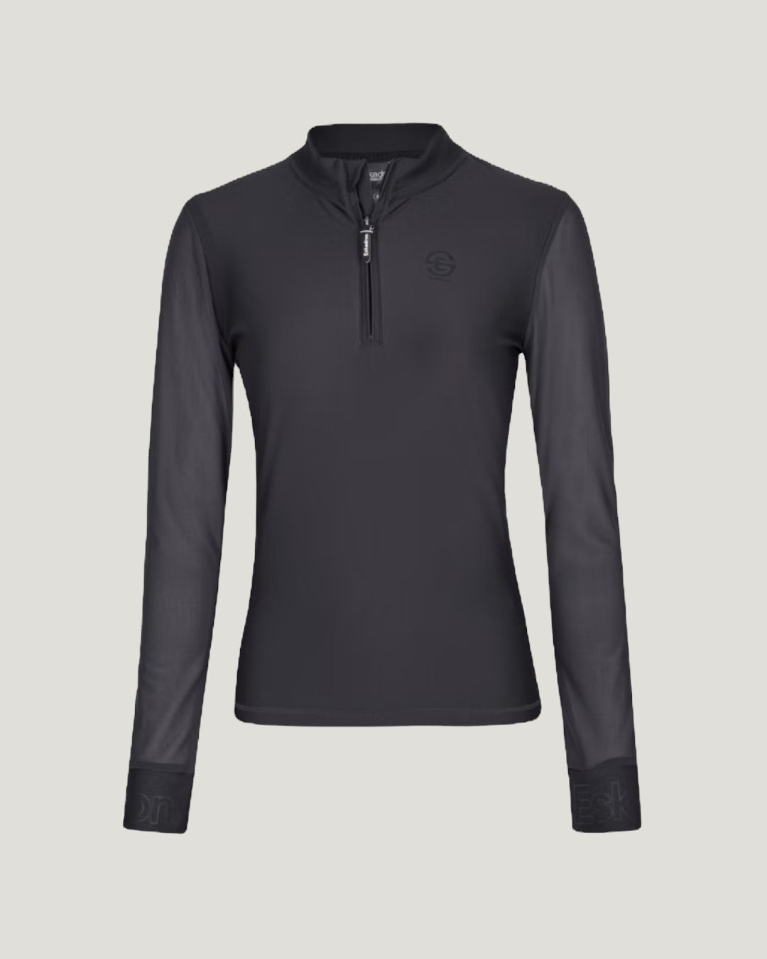 Eskadron Riding Shirt Mesh Longsleeve Half-Zip Charcoal Grey