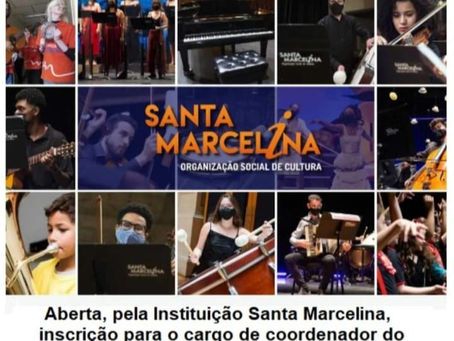 Aberta, pela instituição Santa Marcelina, inscrição para o cargo de coordenador do Projeto Guri em Batatais