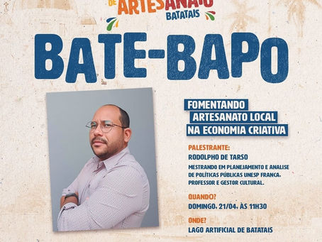 🎨🌟 Bate-Papo: Fomentando Artesanato Local na Economia Criativa com Rodolpho de Tarso 🌟🎨