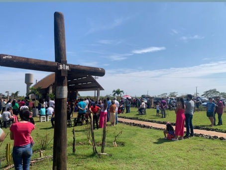 Movimentação neste domingo, 15 de outubro, na Ermida Manancial da Vida, Mãe Rainha, em Batatais