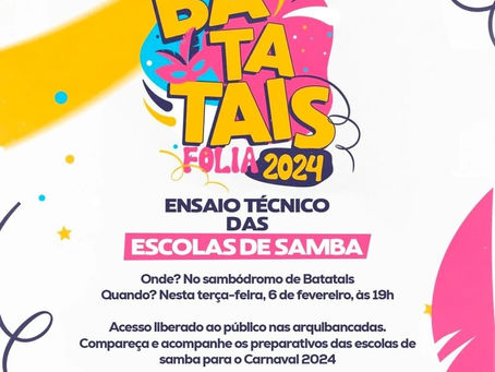 🎉✨ Ensaio Técnico das Escolas de Samba! ✨🎉