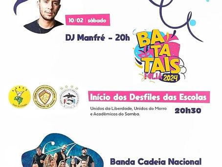 PROGRAMAÇÃO DESTE SÁBADO