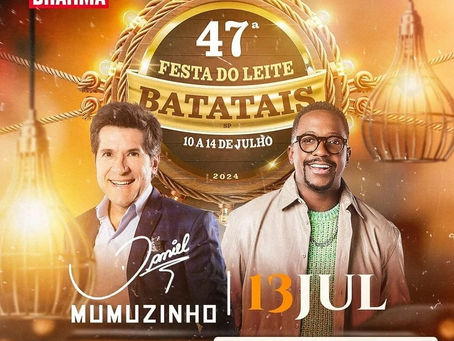 Sábado, 13 de julho, será um dia especial....com duas grandes atrações também!!!