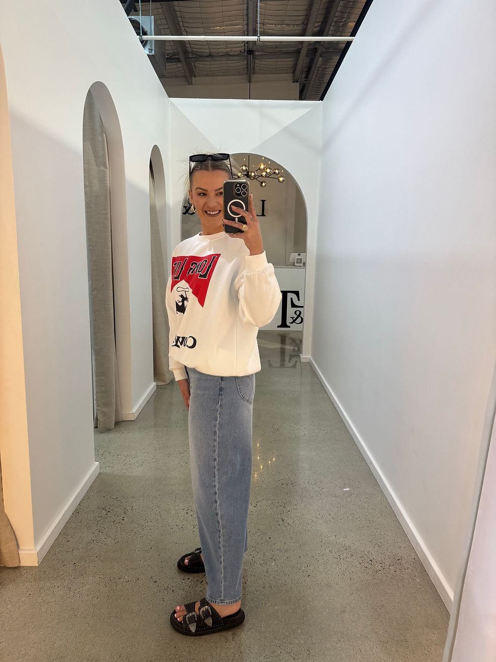 Thumbnail: BY FRANKIE / LONG LIVE COWGIRLS JUMPER / WHITE / 782-1