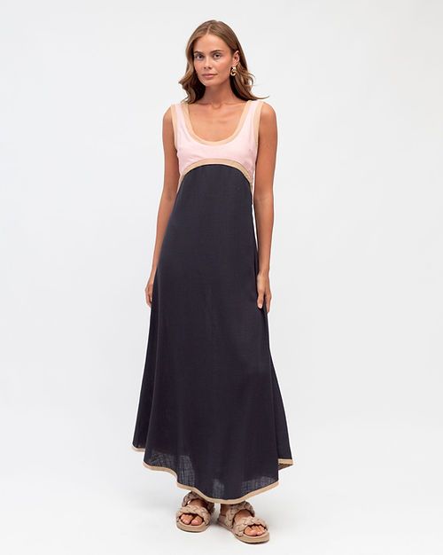 linen blend slip dress White Linen Slip Dress Monserrat  Minimalist Chic| Buy It Now M/L