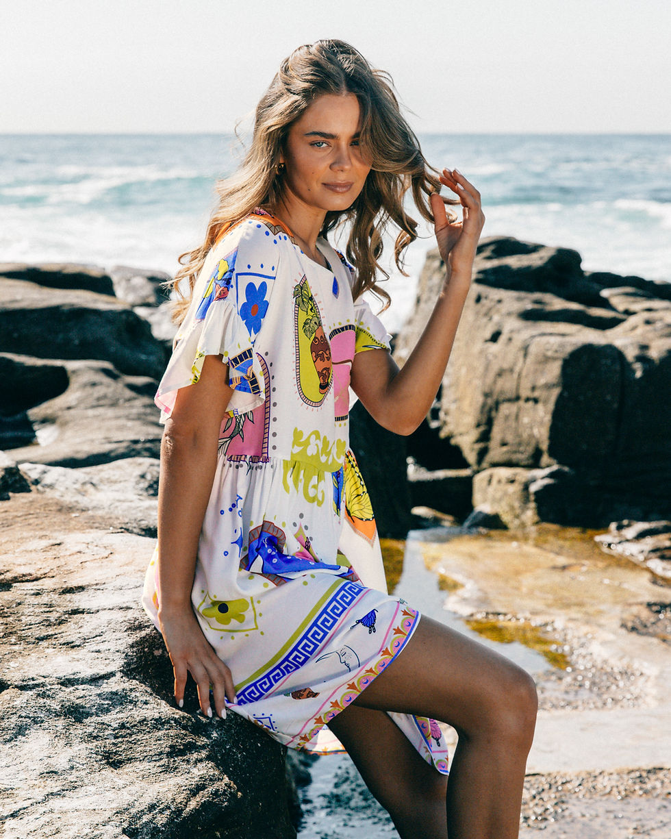 Thumbnail: SUNETTA KNEE LENGTH DRESS