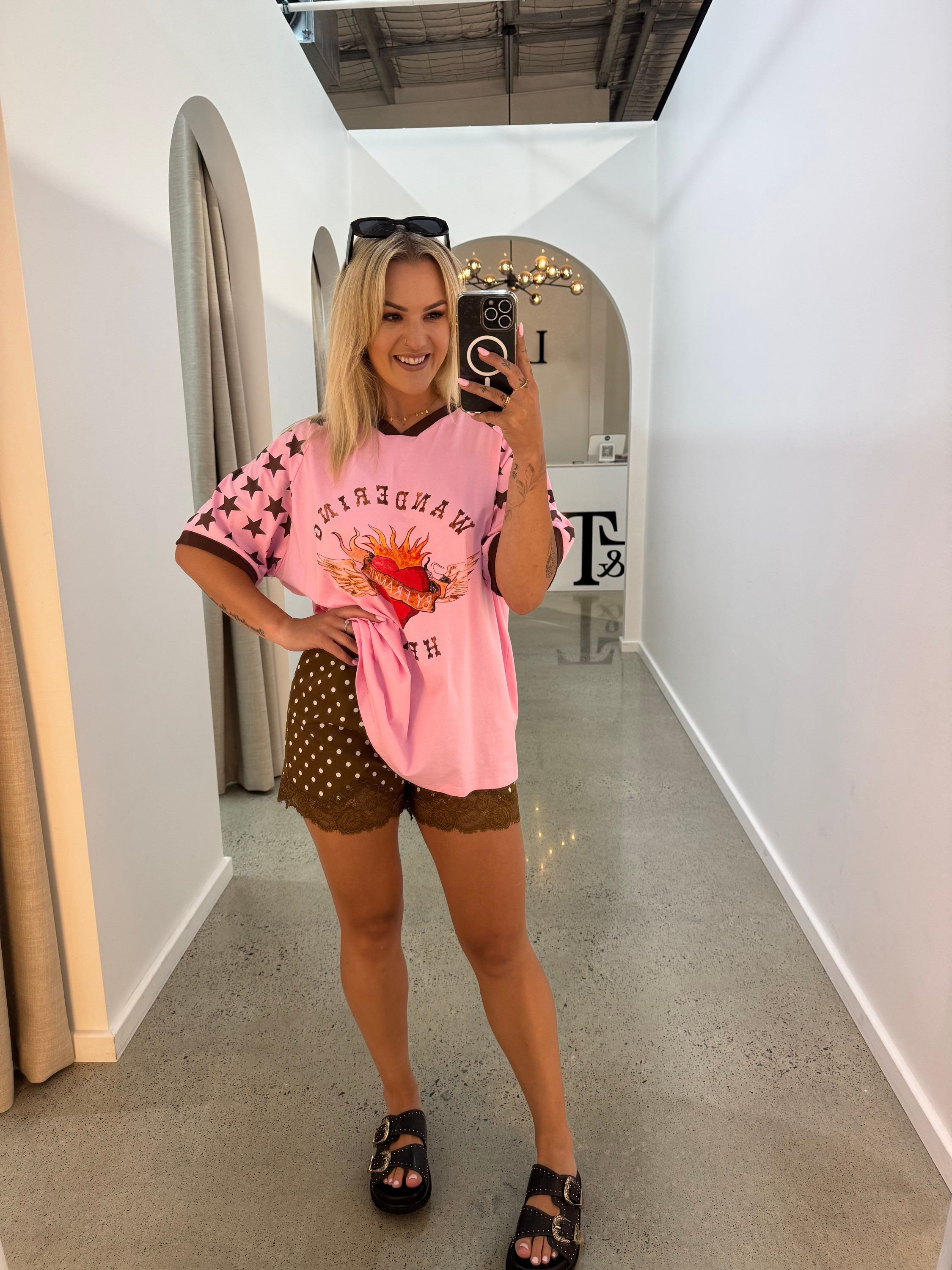 BY FRANKIE / POLKA CHOC LACE SHORTS / 737-5