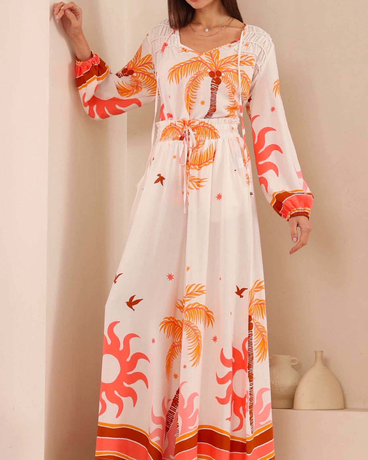 IRIS MAXI / PALM PANT / 203625-191