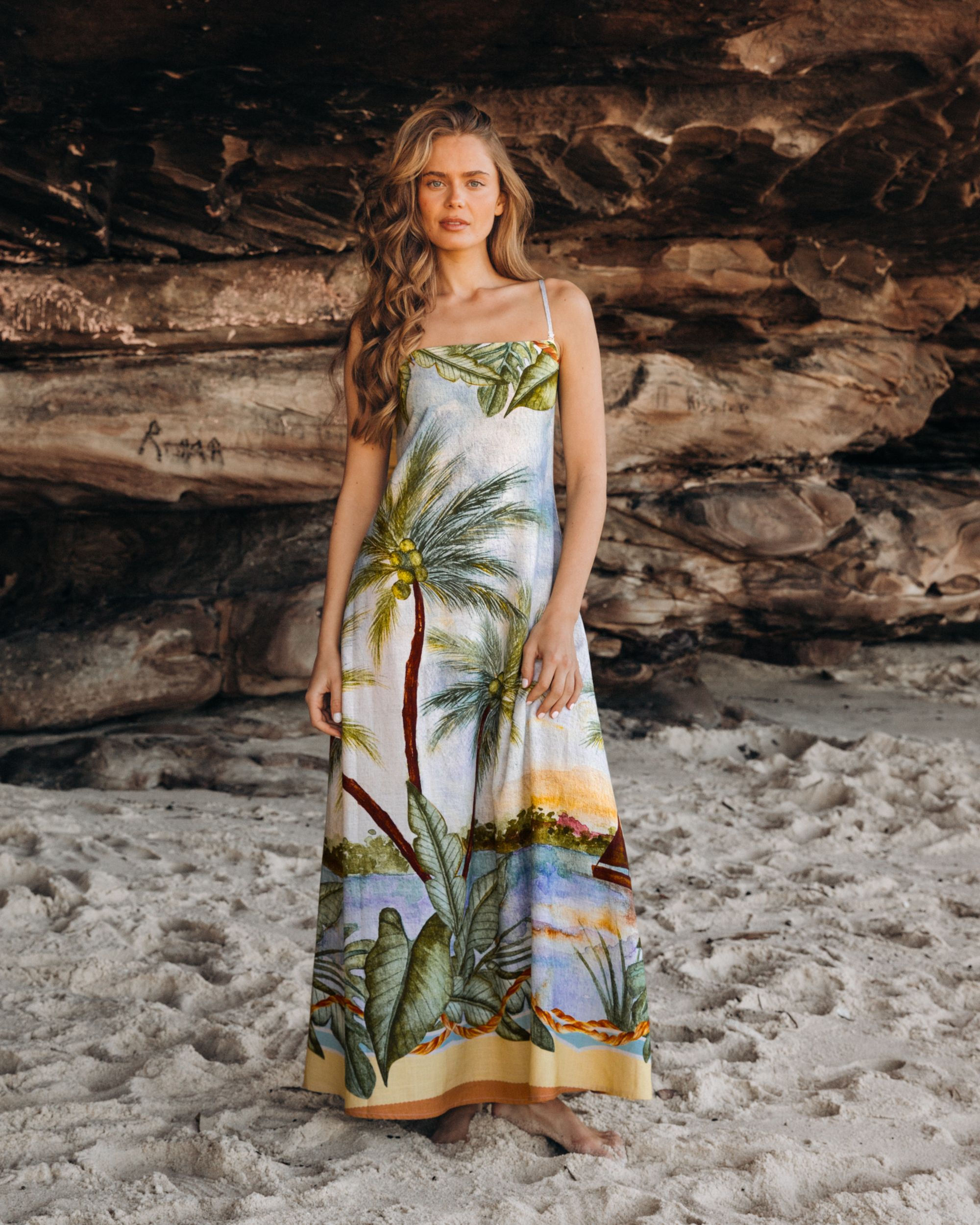 LINEN LUX / AMIRA MAXI DRESS / VVNE11294