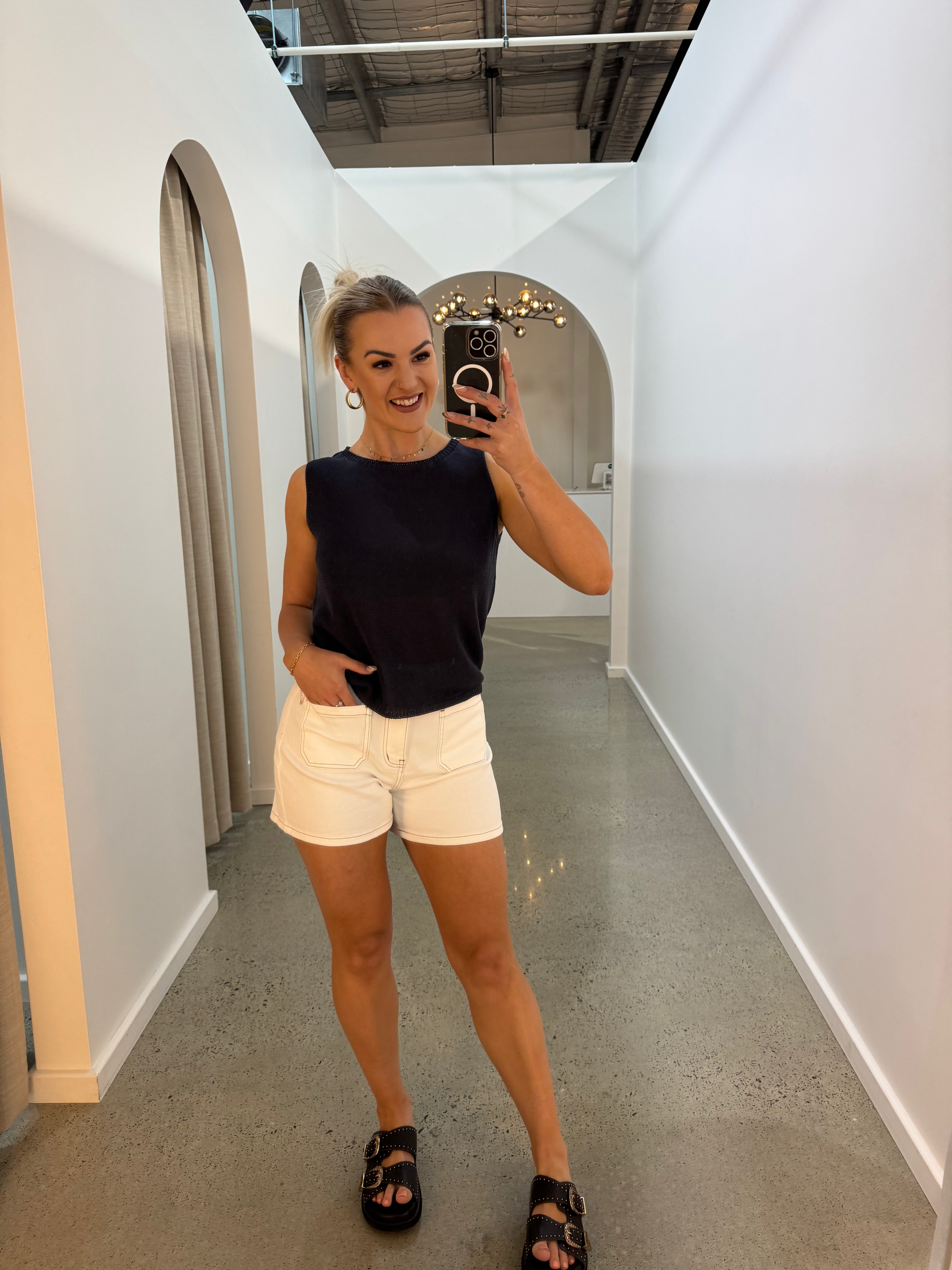 LITTLE LIES / SPRING TANK / NAVY / K23062605