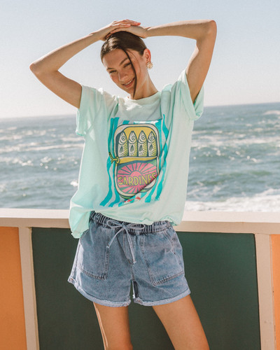 Sardine Tee | Stripe green main image 1