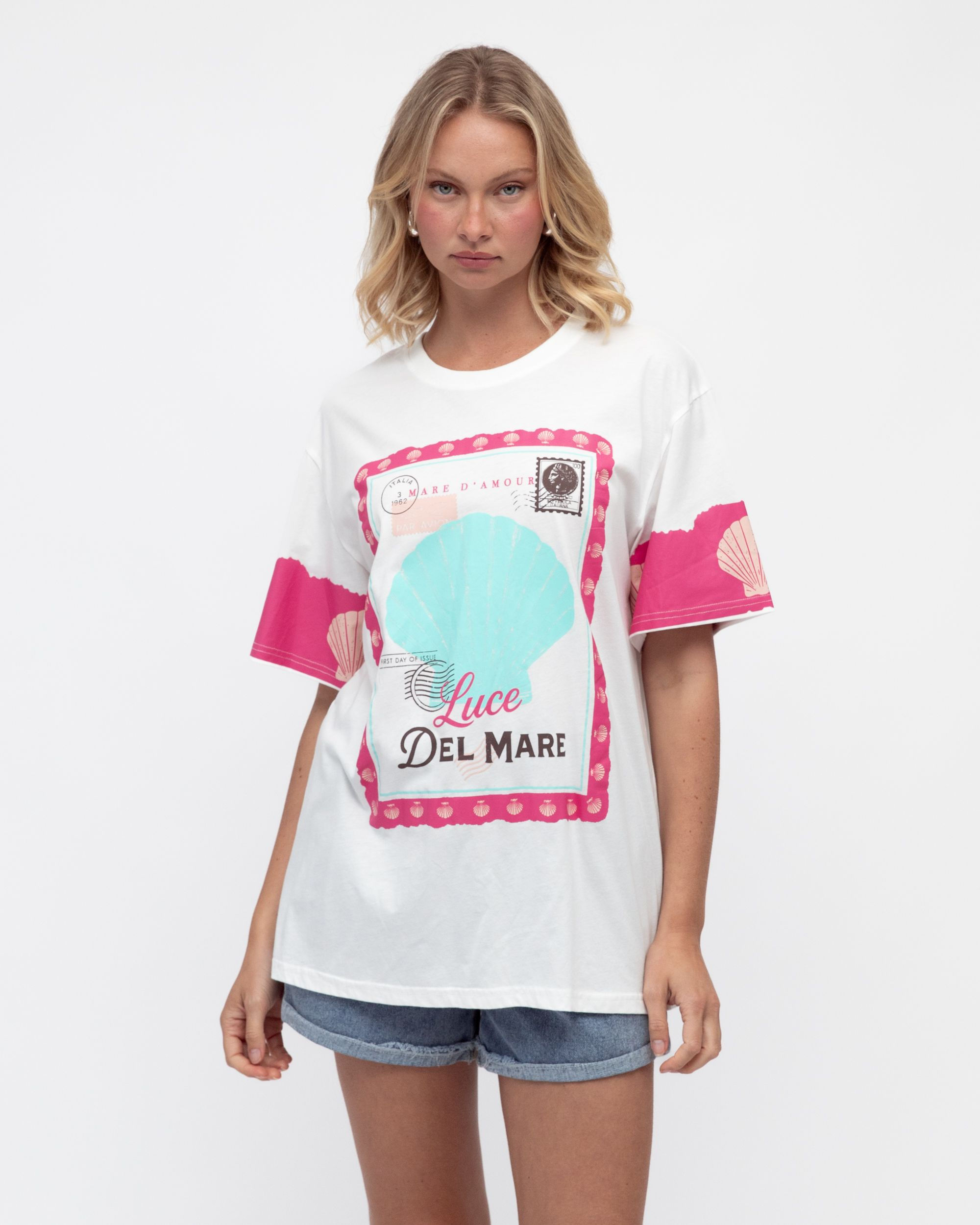PAPER HEART / LUCE DEL MARE TEE / WHITE / PHE13131
