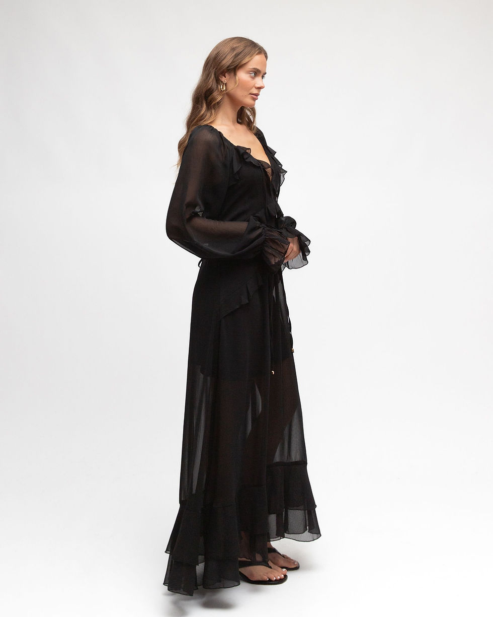 Thumbnail: EBBY & I / KALINDA DRESS / BLACK / VV11319