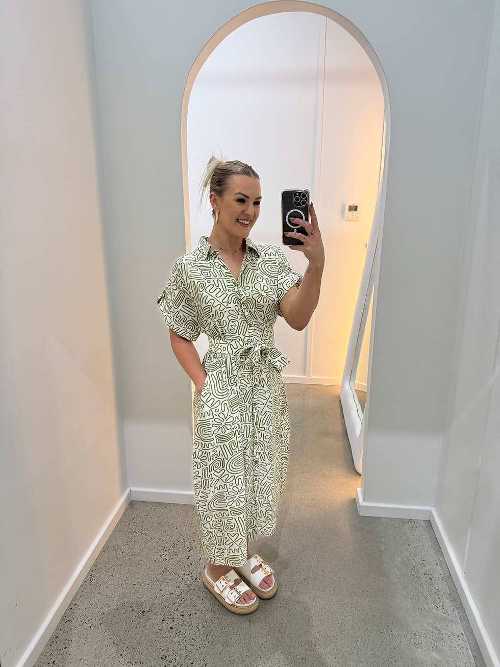Thumbnail: BOHO AUSTRALIA / ELINOR DRESS / GREEN / C25192082