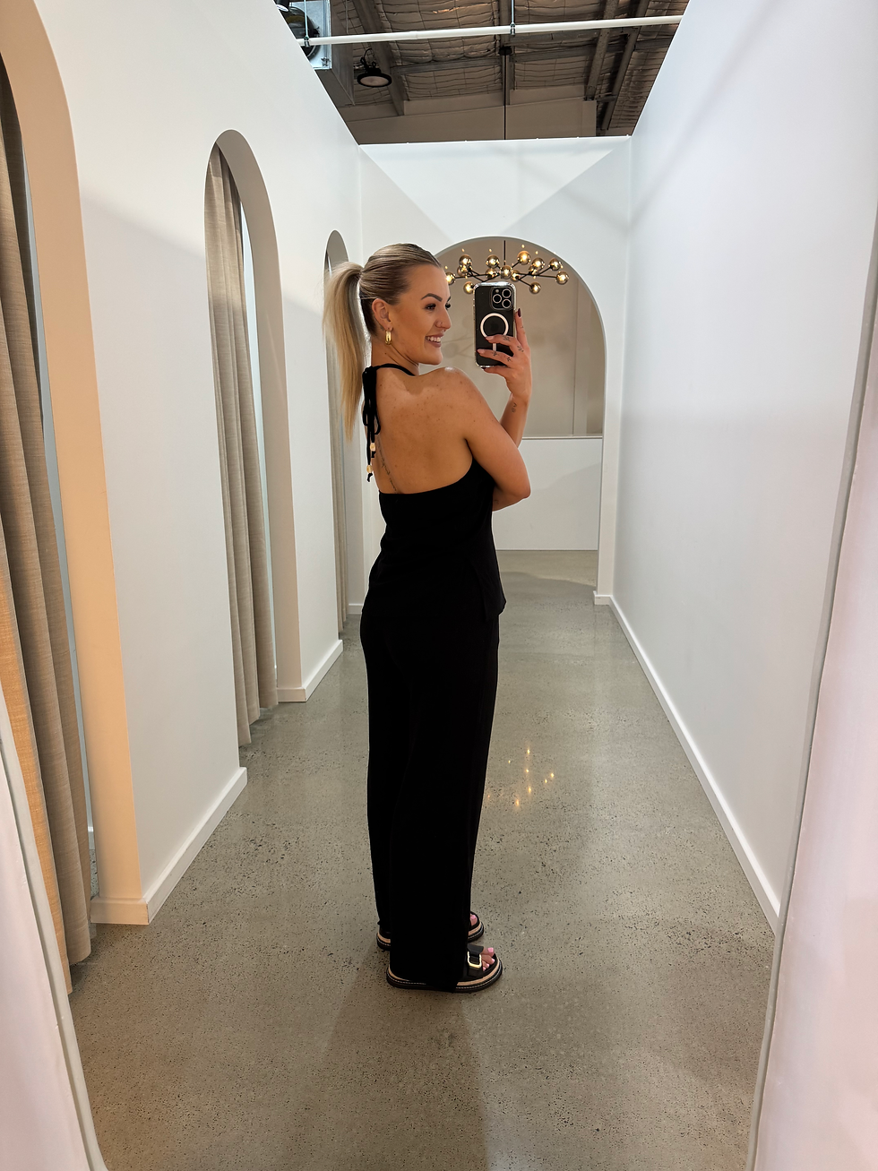 Thumbnail: BY FRANKIE / BLACK HALTER TOP / 2587-1