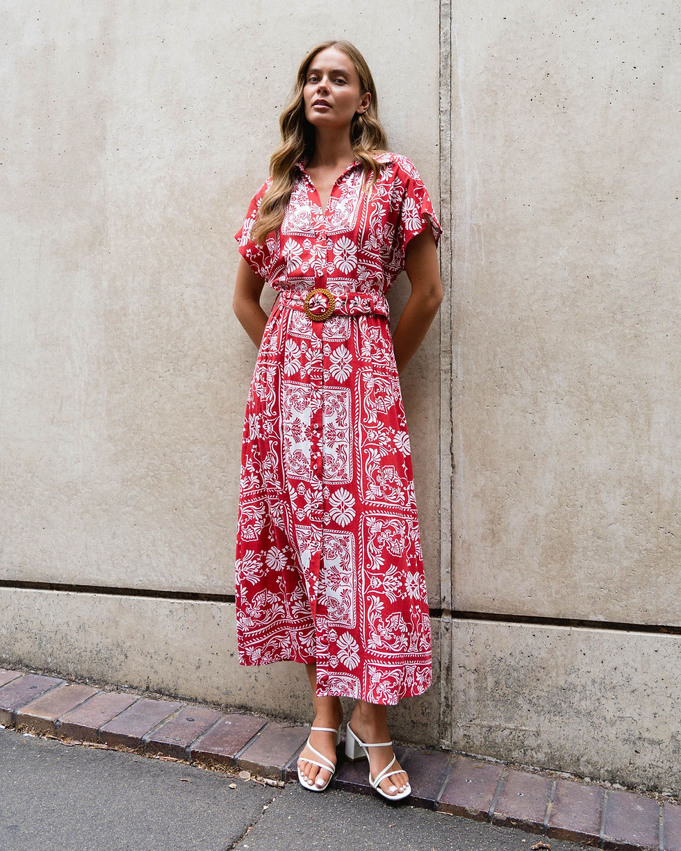 Thumbnail: LINEN LUX / SUNDOWNER MAXI DRESS / VVNE11093 