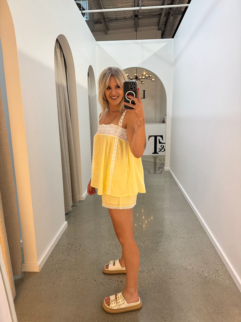Thumbnail: BY FRANKIE / LEMON LACE TOP / 65-1