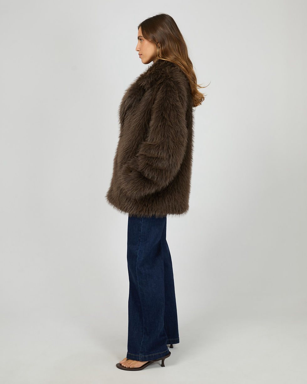 Thumbnail: ALL ABOUT EVE / BRANDY FUR COAT / CHOCOLATE / 6479104