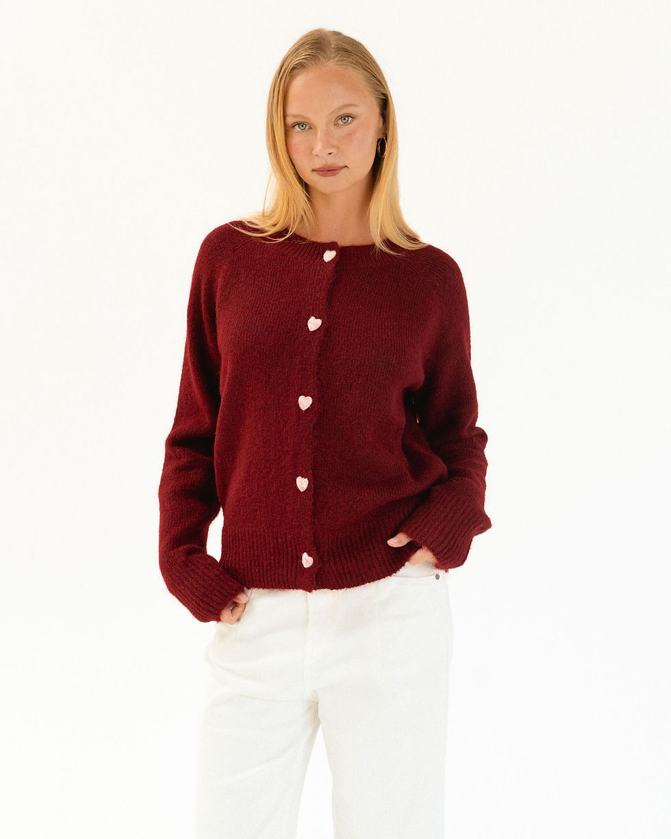 Thumbnail: PAPER HEART / TEDDY KNIT CARDIGAN/ PH13991