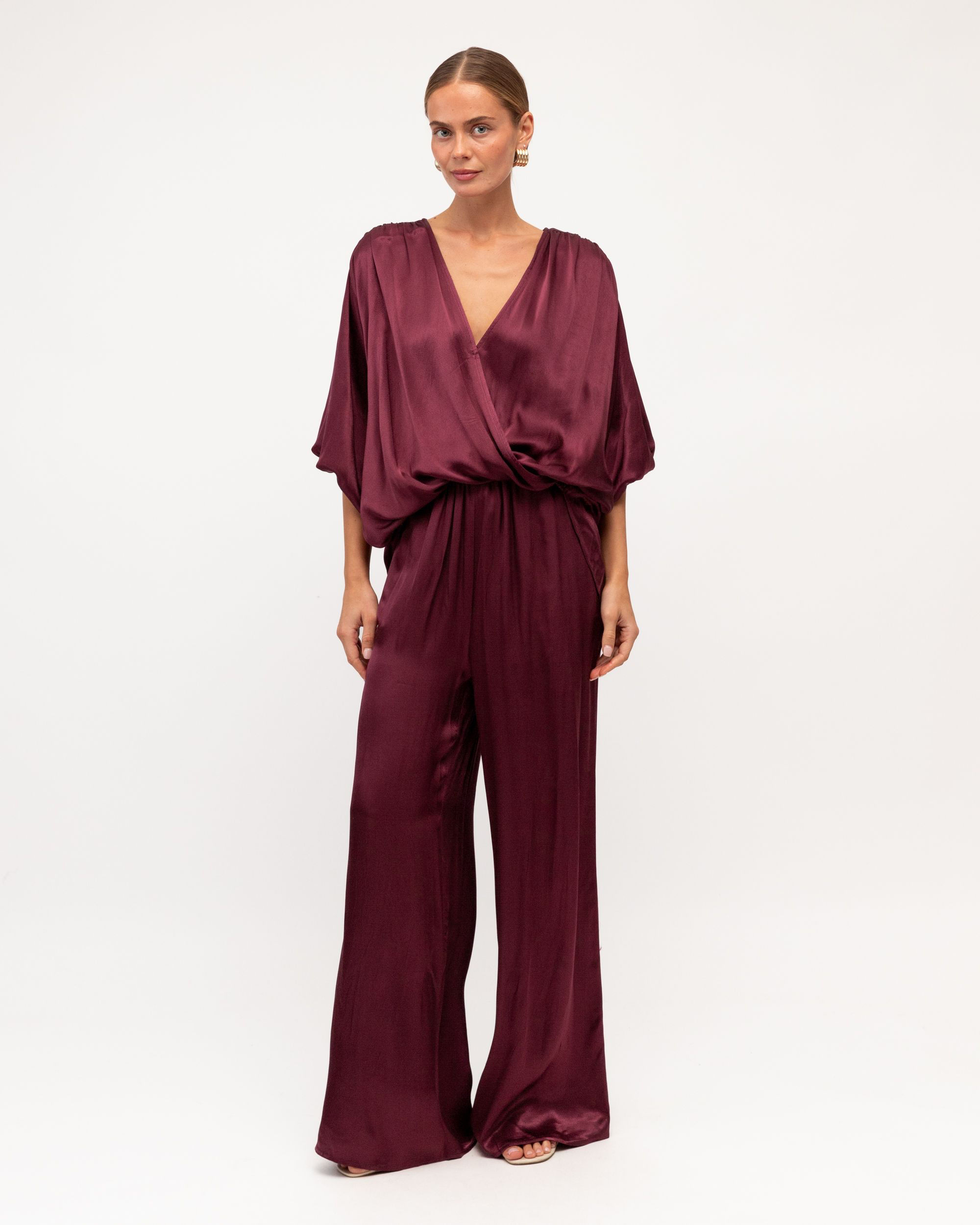 WHITE CLOSET / HERA CROSSOVER TOP / WINE / TF10464