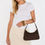 Thumbnail: PETA + JAIN / JOSEE SHOULDER BAG / ESPRESSO SEUDE GOLD 