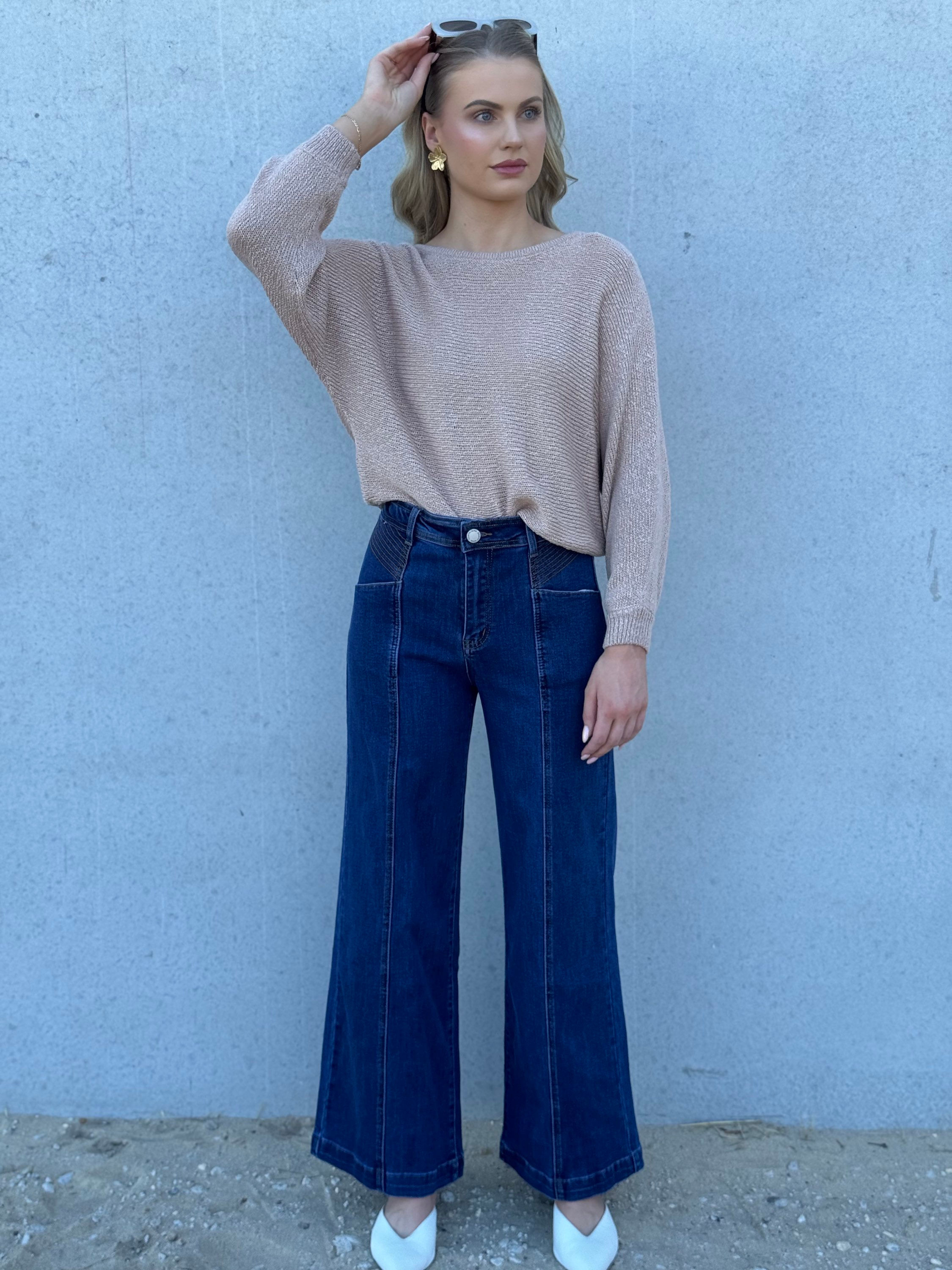 COUNTRY DENIM / STITCHED JEANS / CGJ1765 / DARK BLUE