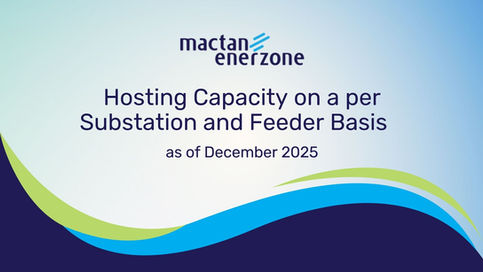 Hosting Capacity on a per Substation and feeder basis as of December 2025