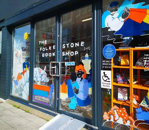 Shop front of The Folkestone bookshop