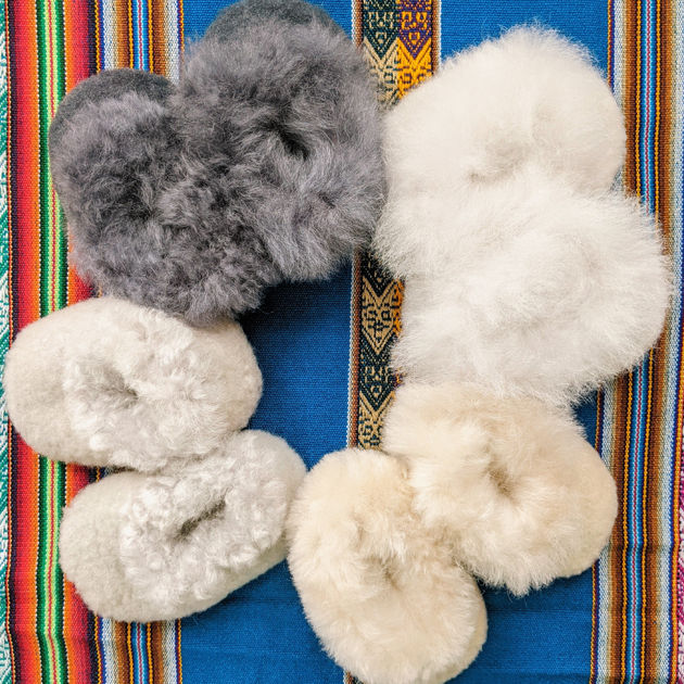 Thumbnail: Alpaca Fur Baby Booties