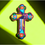 Thumbnail: Mexican Hand Painted Ceramic Cross