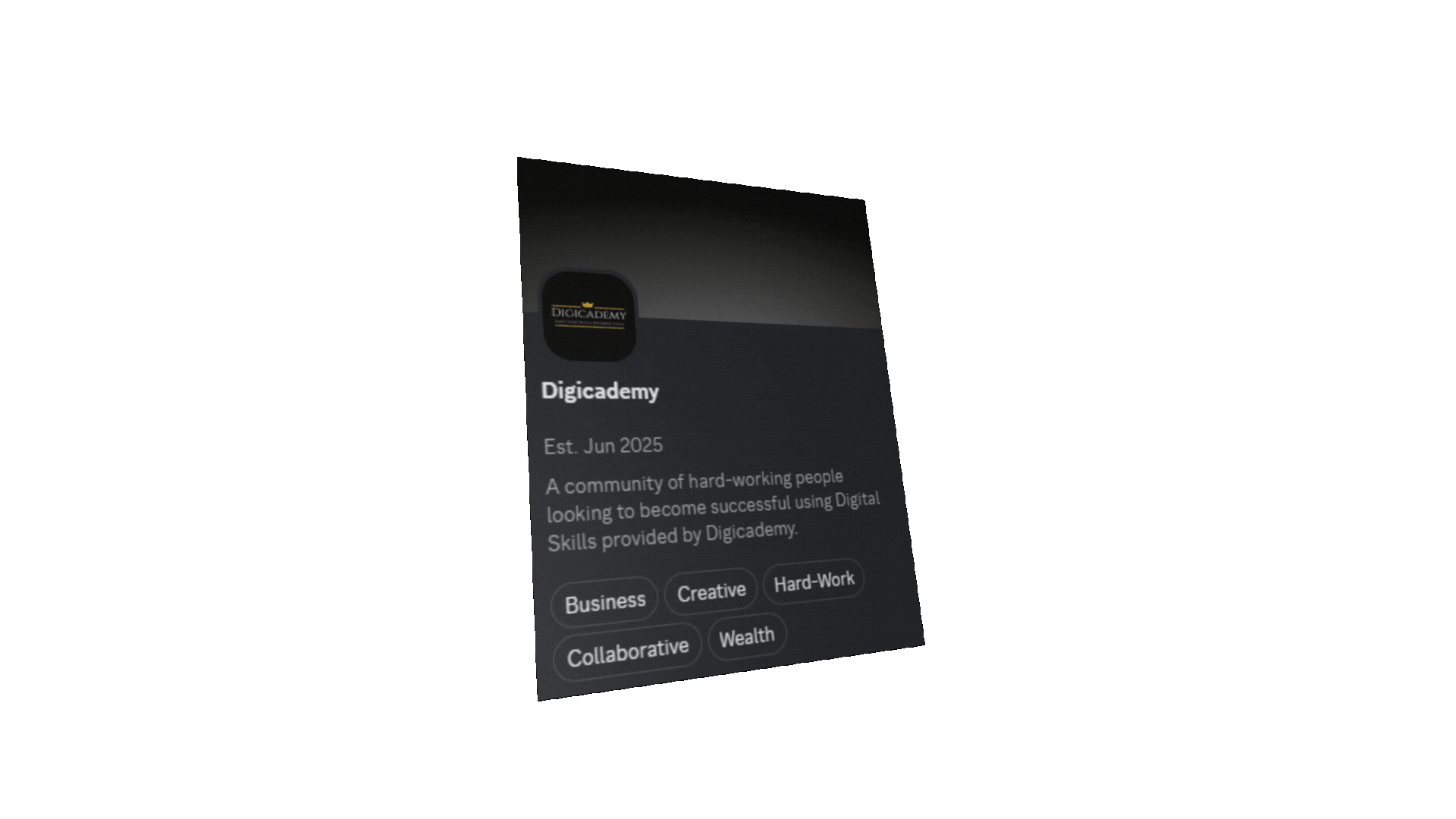 Digicademy Community Server Main Card 