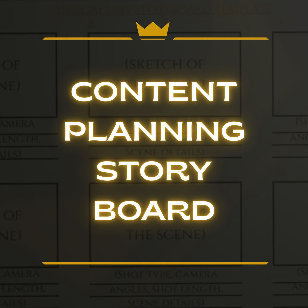 Content Planning Storyboard