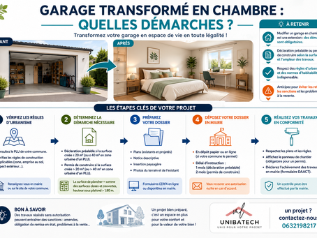 Garage transformé en chambre : quelles démarches ?