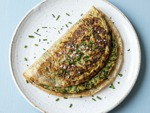 חביתת ירק בדפי אורז