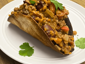 צ'ילי בקר שעועית ופלפלים