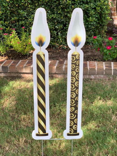 Black/Gold Candles