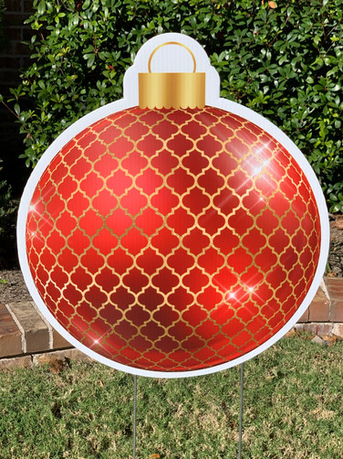 RED GOLD ELEGANCE ORNAMENT