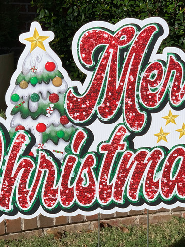 MERRY CHRISTMAS Large Sign