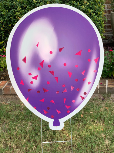 Purple Sparkle Balloon - 1