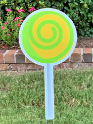 YELLOW SWIRL LOLLIPOP