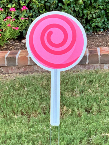PINK SWIRL LOLLIPOP