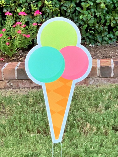 CONE W/ BLUE YELLOW PINK