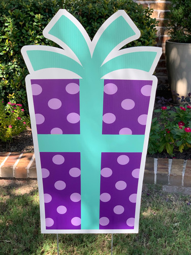 Purple Polk Dot Gift