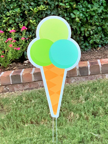 CONE W/ GREEN YELLOW BLUE