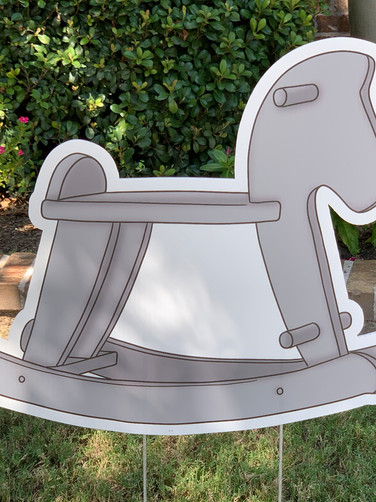GREY ROCKING CHAIR