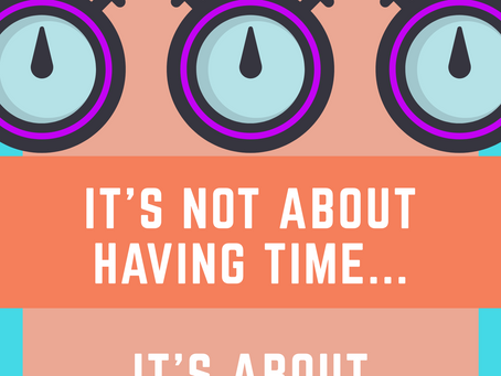 It's a matter of time.