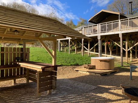 Glamping isn't glamping without a hot tub