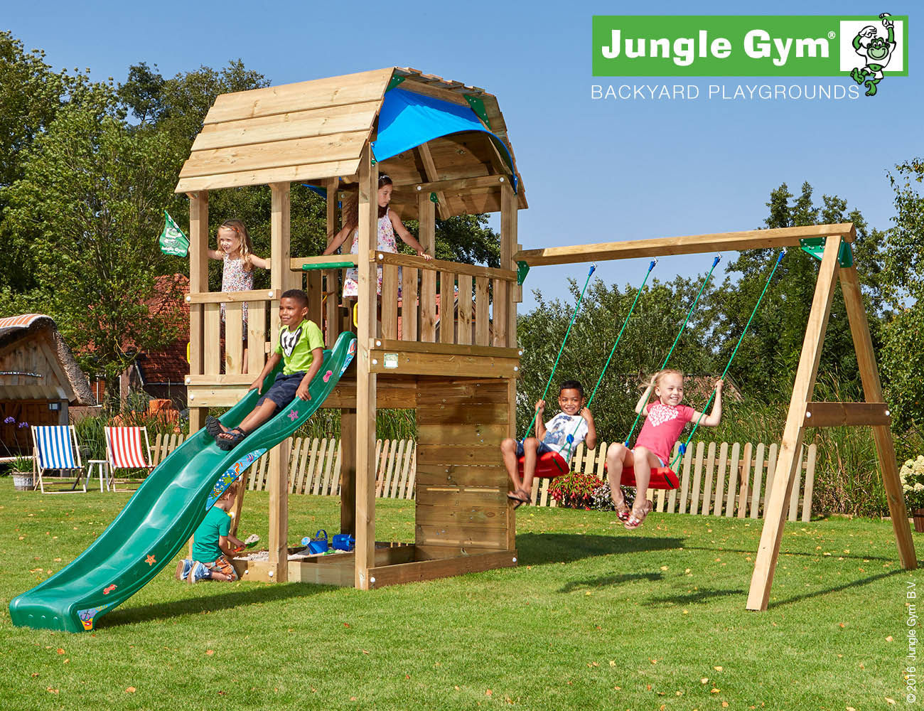 Bērnu rotaļu laukums Barn 2 Swing