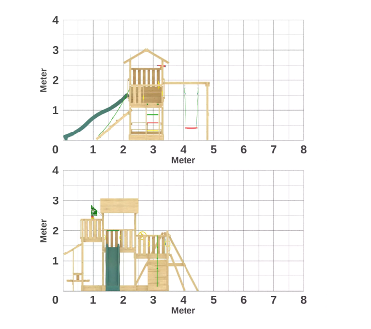 Sīktēls: Bērnu rotaļu laukums Habitat Mini Picnic 1-Swing